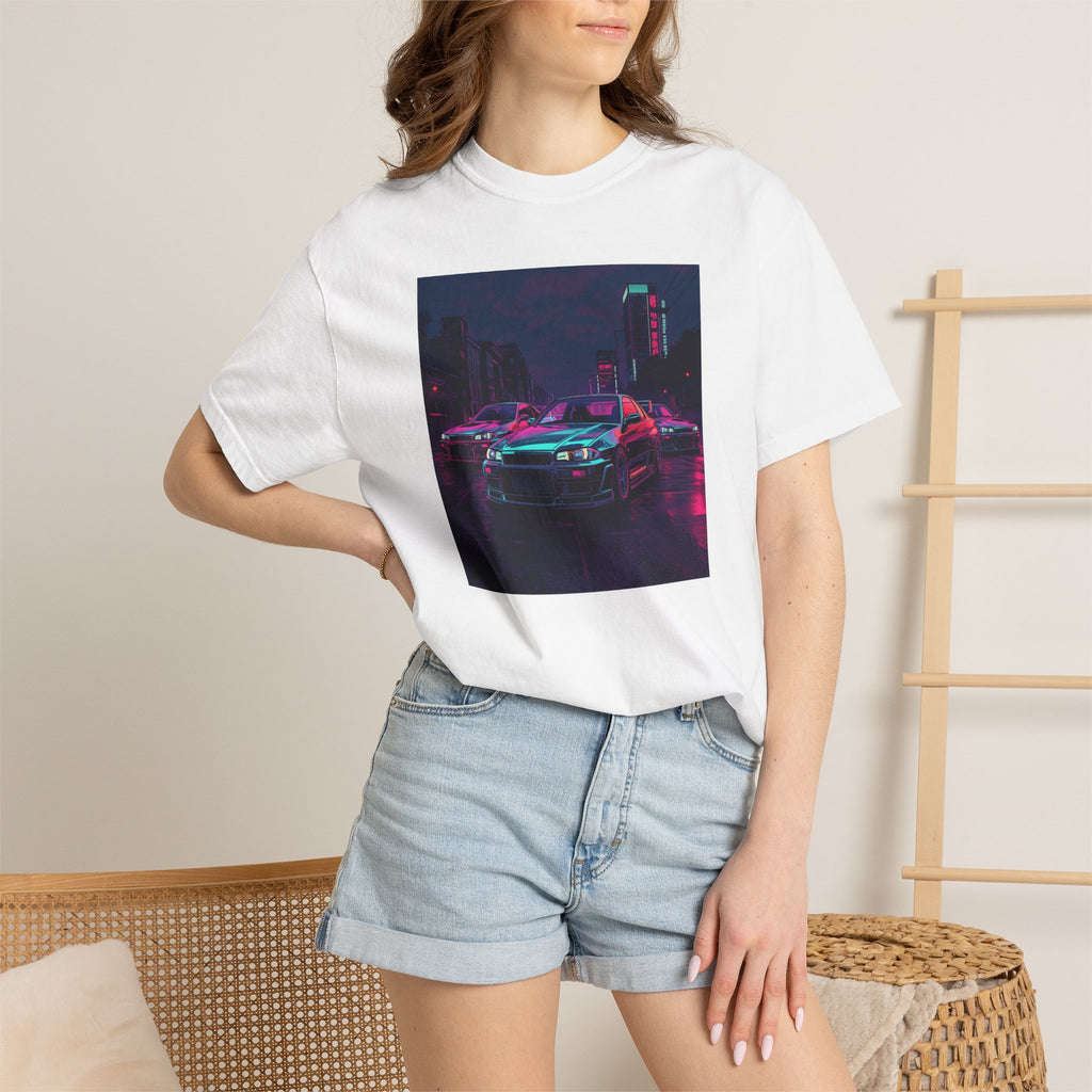 Retro Wave JDM Street Racing Unisex T-Shirt — 90s Cyberpunk Aesthetic